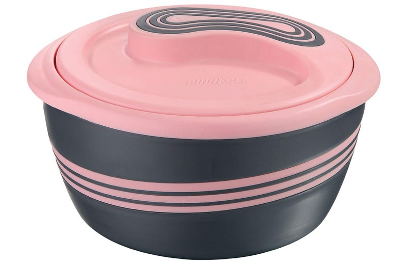 Pinnacle Large Insulated Casserole Dish with Lid 3.6 qt. Elegant Hot Pot Food Warmer/Cooler -Thermal Soup/Salad Serving Bowl Stainless Steel Hot Food Containerâ€“Best Gift Set for Moms â€“ (Pink) - Image 1